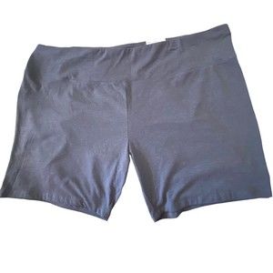 NWT Women's Plus Gray High Rise Bike Shorts Sonoma Size 4X